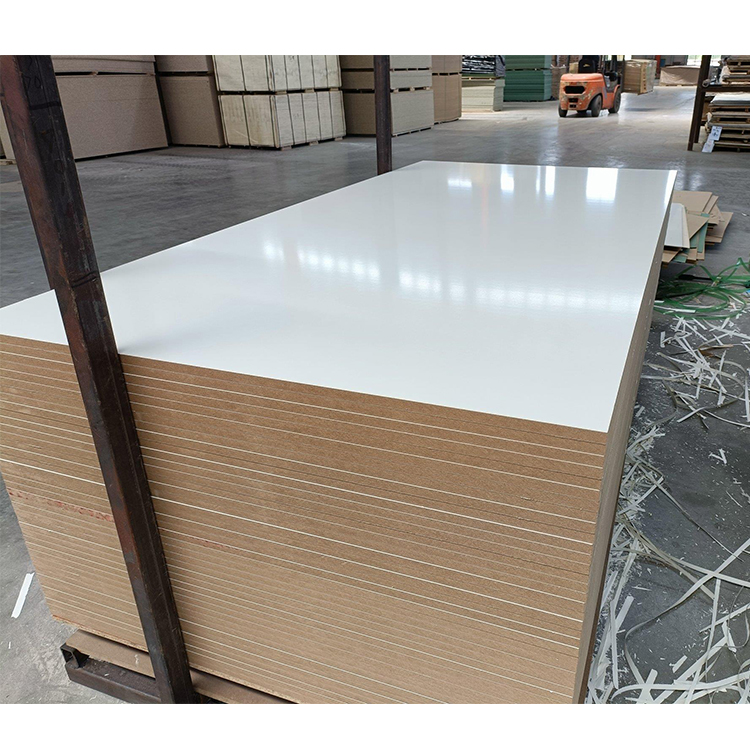 Wholesale Price 3mm 5mm 6mm 9mm 12mm 15mm 18mm Fibreboards White Laminated Melamine Faced Wood Mdf H