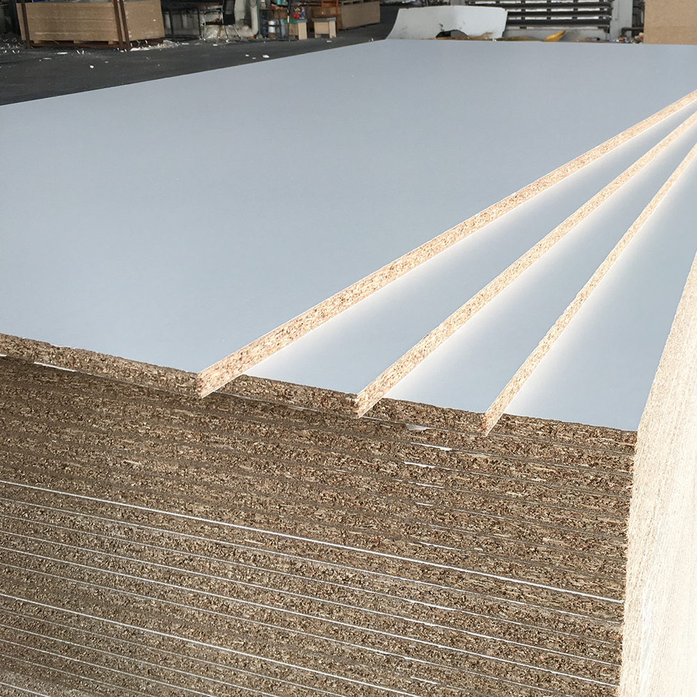 China Factory 4x8 12mm 15mm 16mm 17mm 18mm Particleboard Chipboard White Melamine Faced Particle Boa