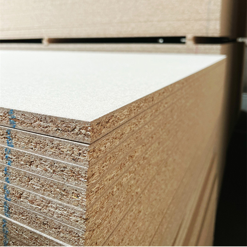 LinYi Factory 1220*2440mm Plain Wood Manufacturer Cheap Flake Board Raw Melamine Particle Board  Chi