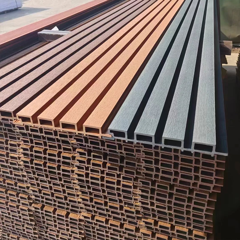Good Price Co-extruded Exterior Outdoor Wall Wpc Fluted Cladding Panel