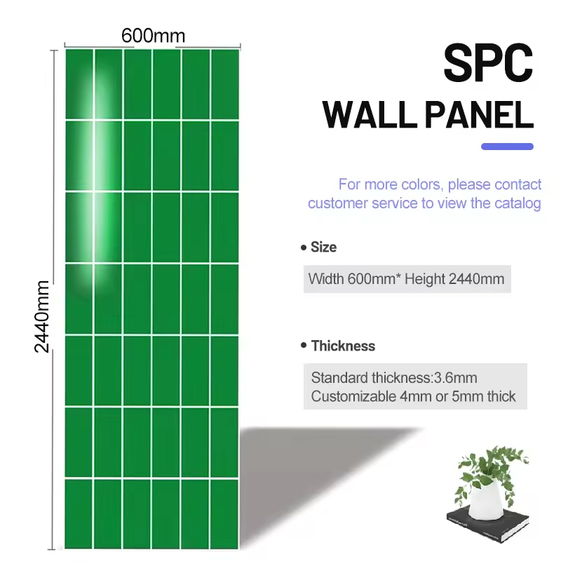 SPC Stone Crystal Plastic Wall Panel with Tile-Loo